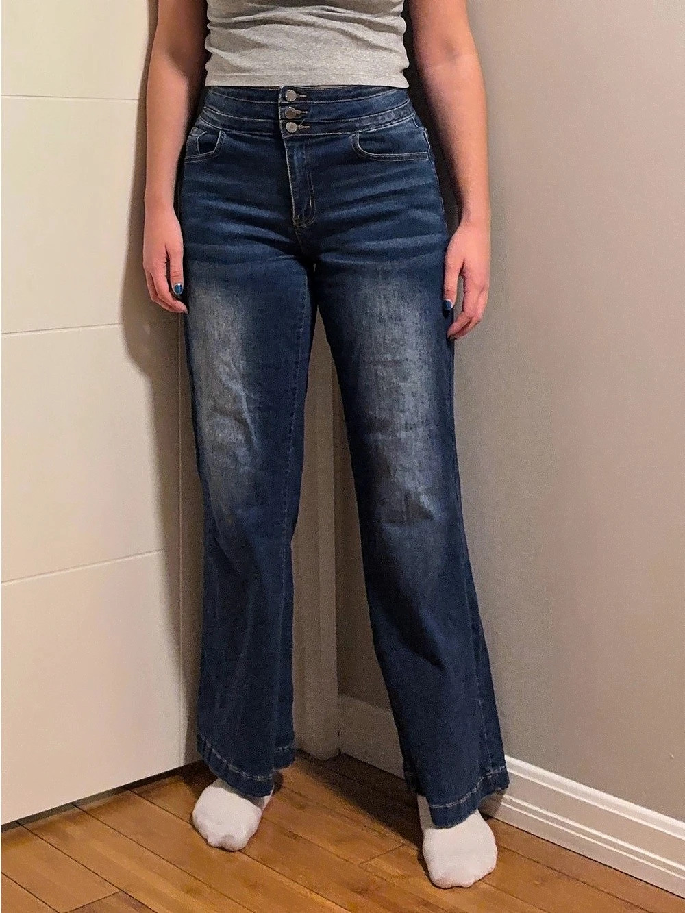 Women's Blue Flare Jeans Like New